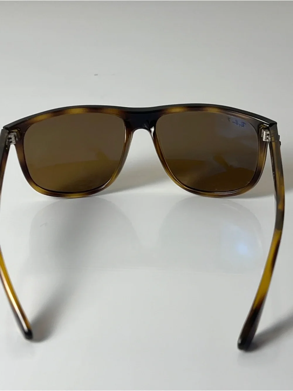 Ray Ban Boyfriend Polarized Sunglasses Tortoise Frame / Brown Lens